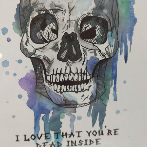 Halloween Themed Greeting Cards Happy Birthday Witch Dead Inside Envelopes Set 2 - Picture 8 of 8